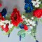 22" Poppy Berry Wreath Vibrant Red Floral Wreath with Berries for Seasonal & Memorial Décor
